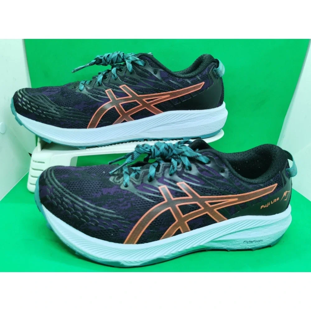 ASICS Fuji Lite 3 Running Shoes Women Size 9.5 Night Shade Trail Sneakers